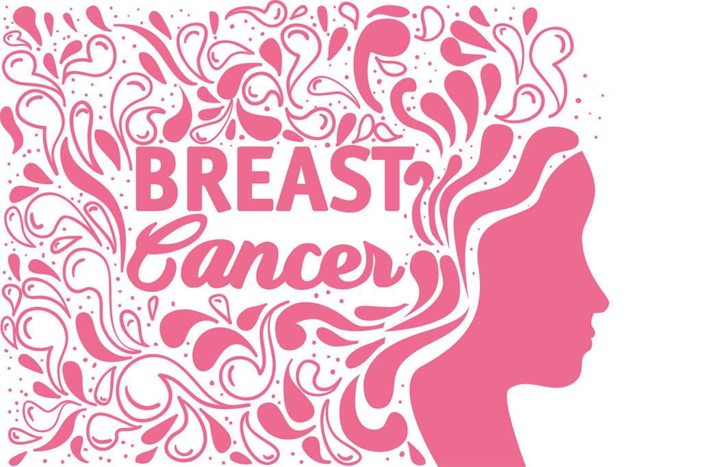 mental changes of breast cancer; pink breast cancer graphic
