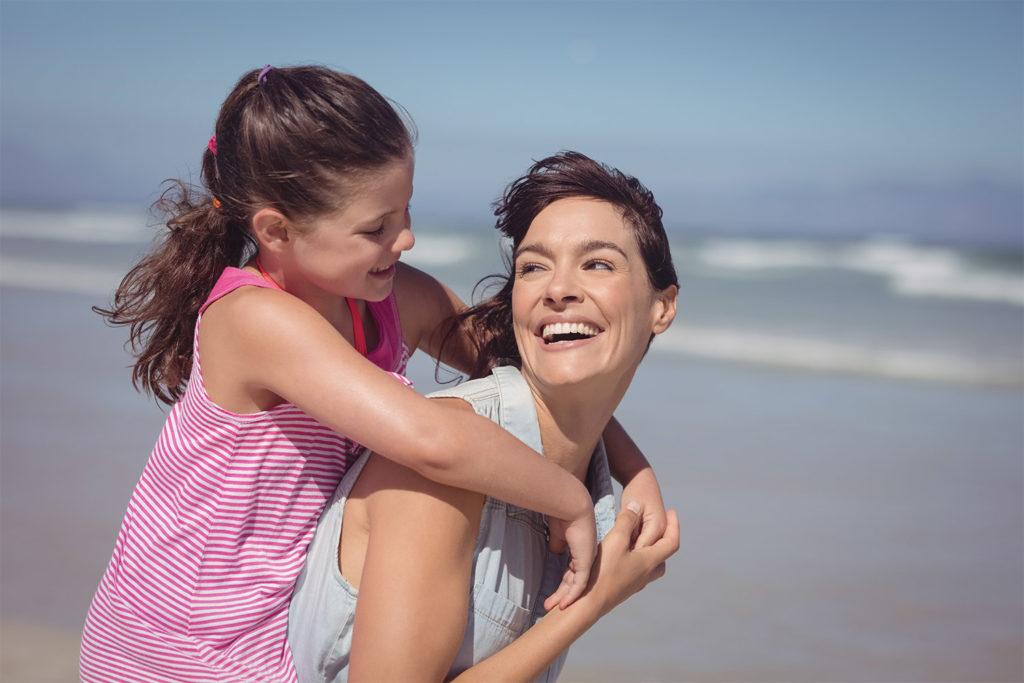 parenting through breast cancer, happy mother and daughter